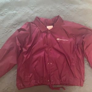 Cropped Purple Shell Jacket